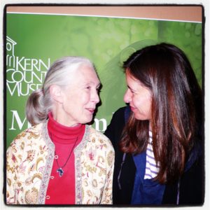 Priscilla Woolworth and Dr. Jane Goodall