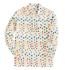 sleepy jones rainbow dot print shirt