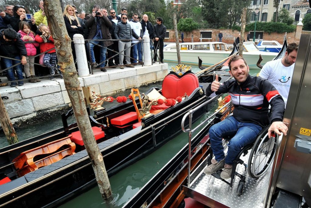 Venice gondolas wheelchair user feature
