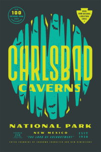 carlsbad caverns graphic poster