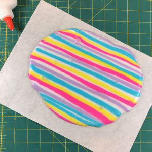 rainbow striped slime trend