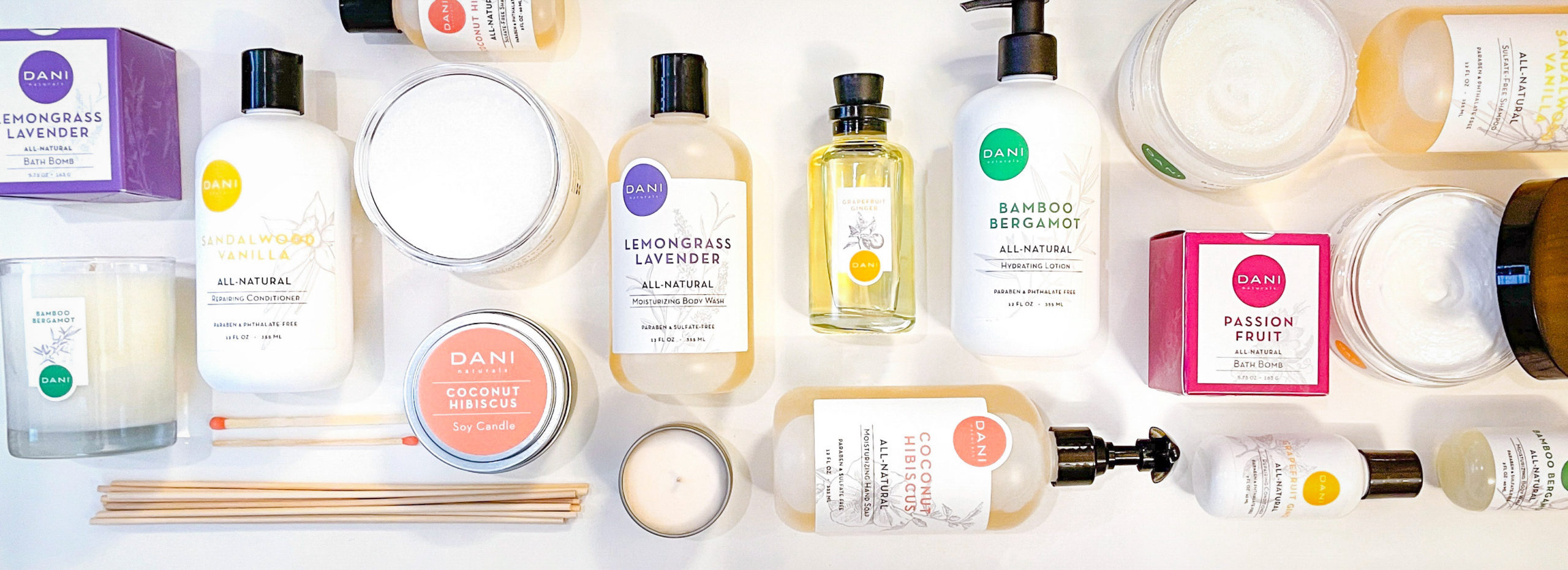 dani natural flatlay all products