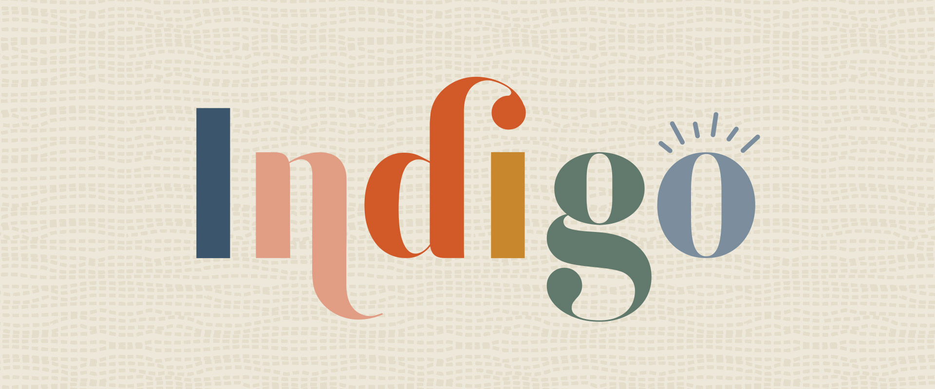 indigo brand identity logo full color design