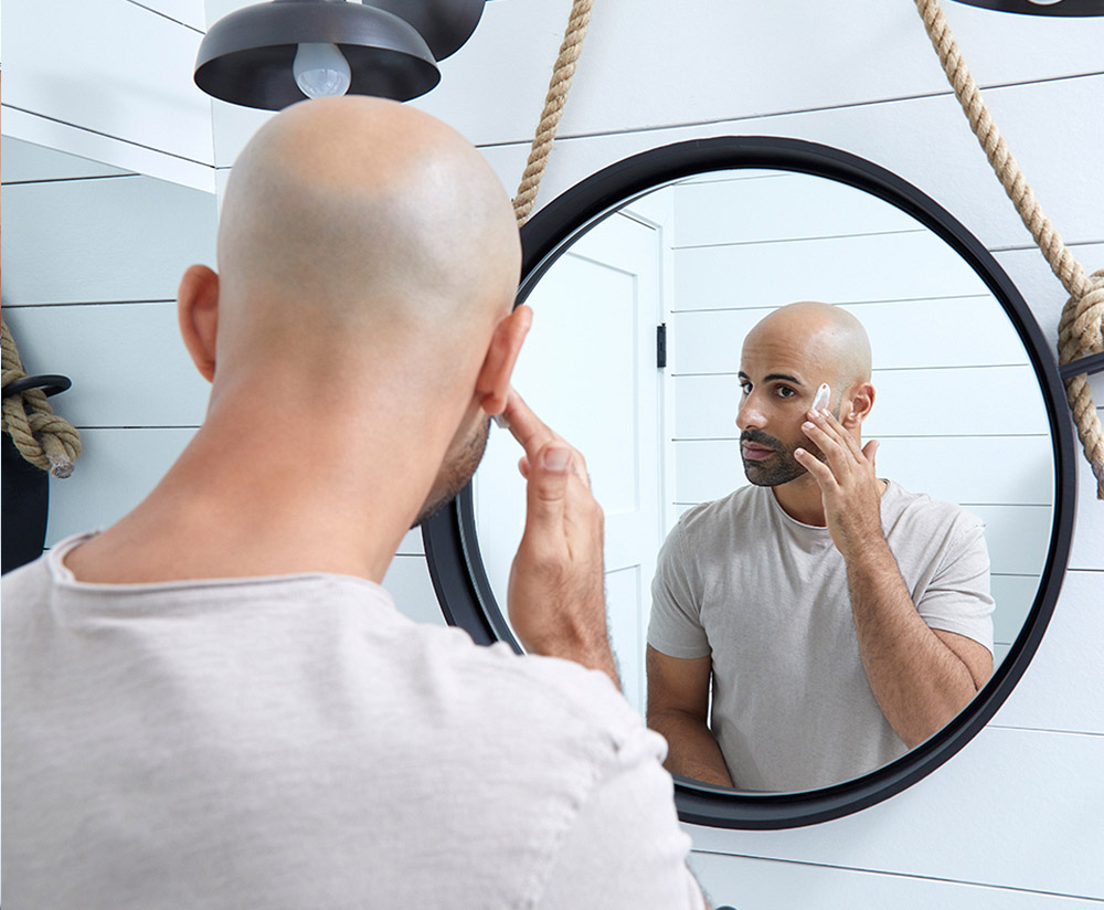 mantl mens skincare creative media production hairloss