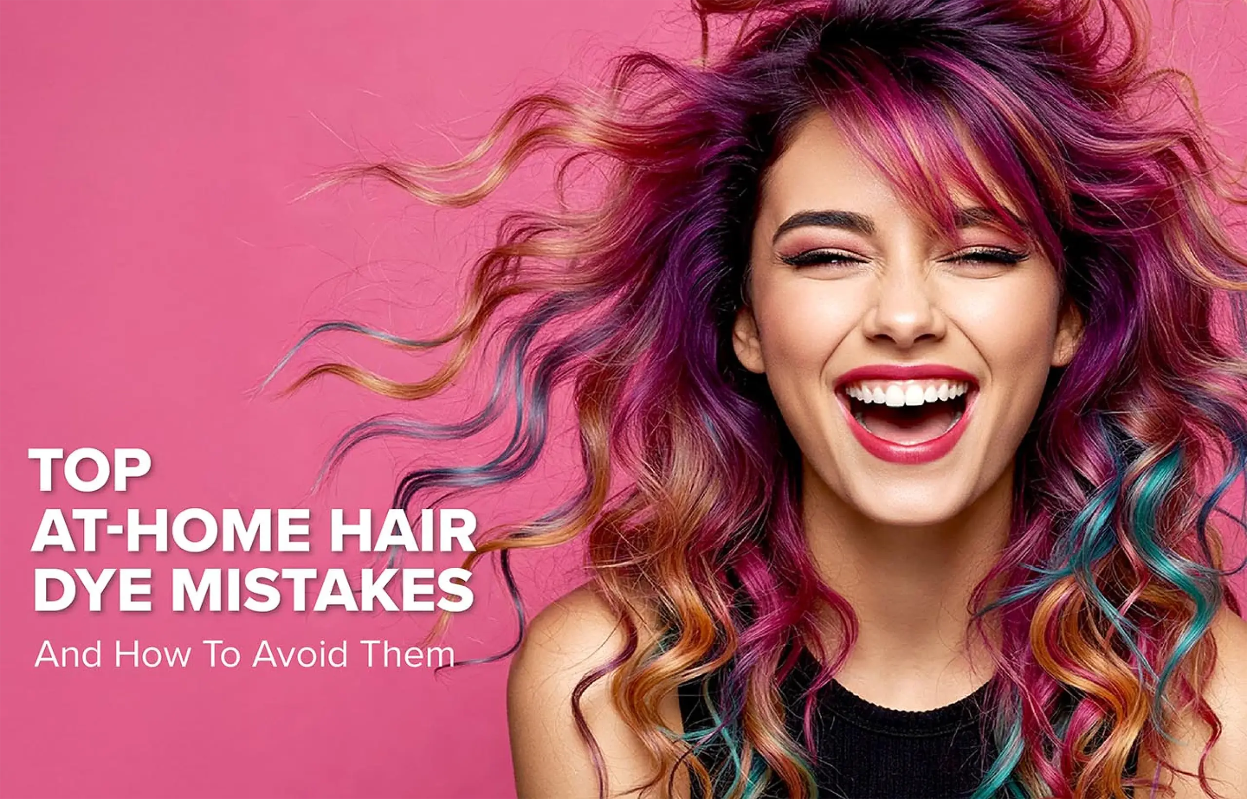 Splat color banner hair dye