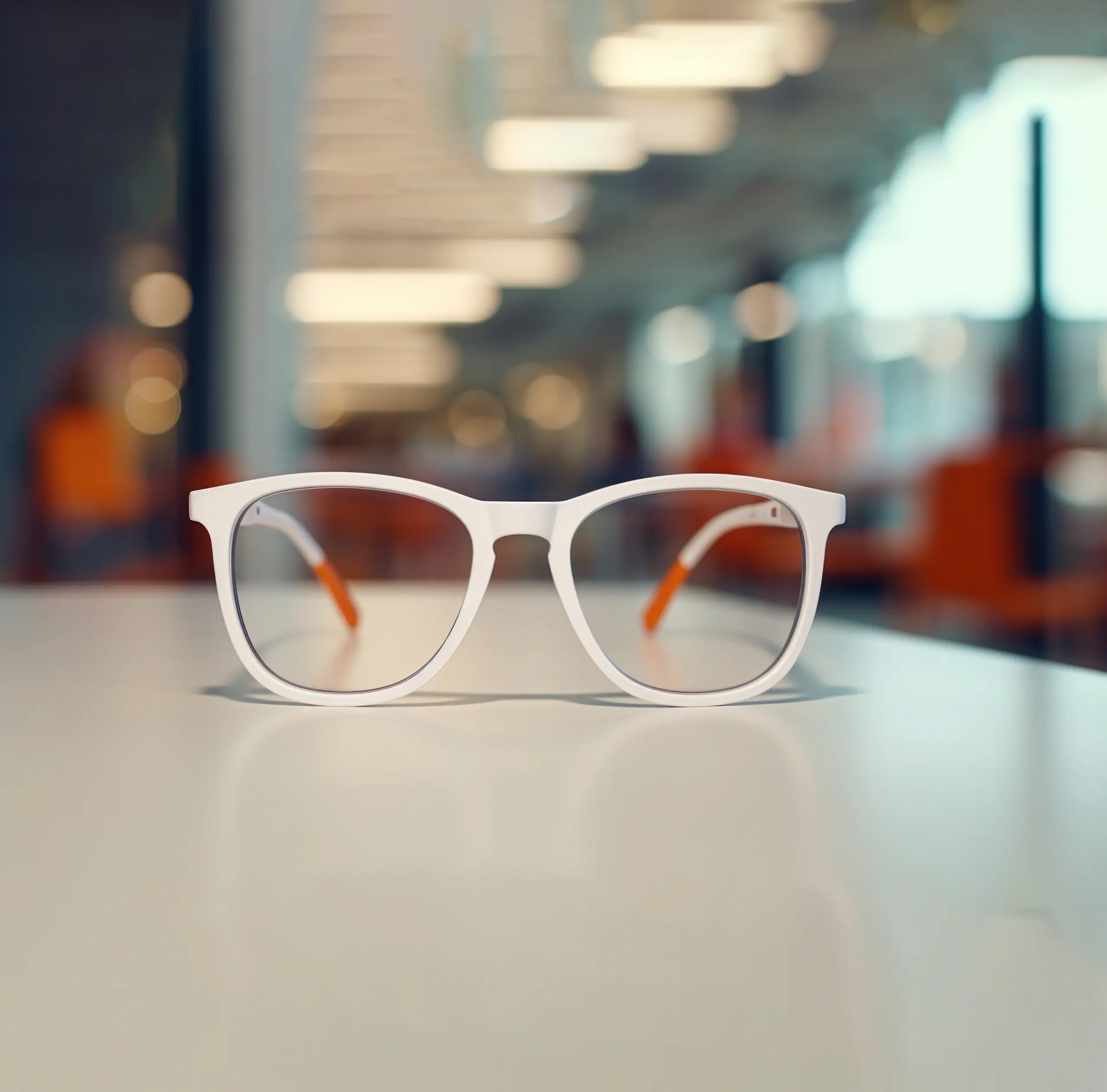 oaxa eyewear white frame eyeglasses