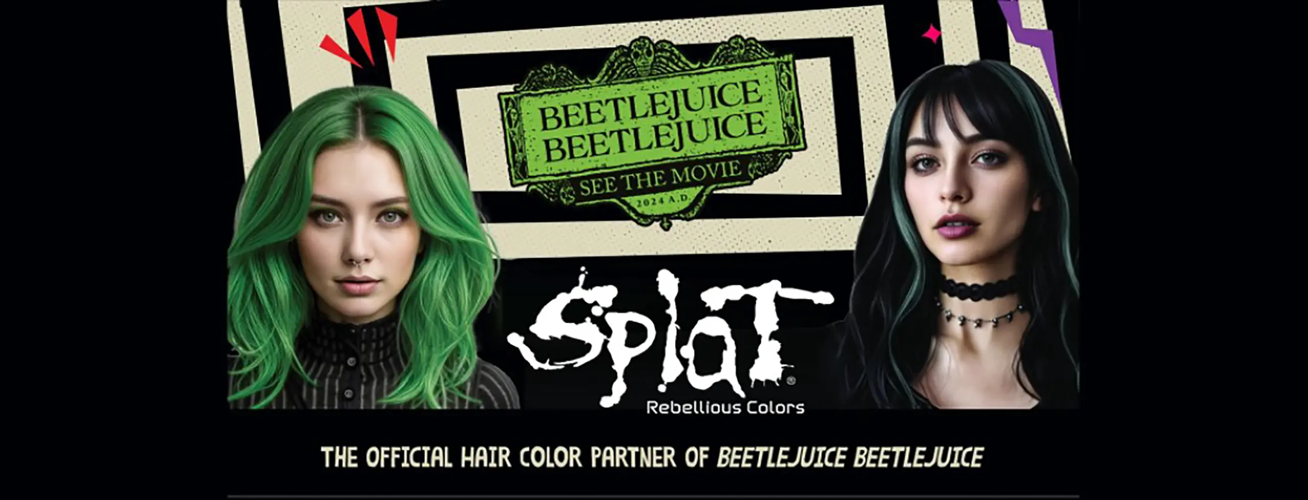 splat header hair color