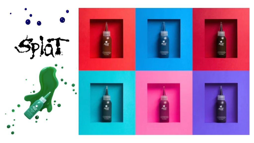 Splat logo bottles